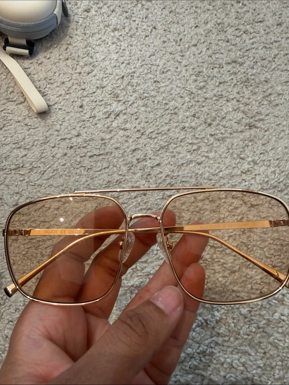 Gold Frame Brown Lens Aviator Sunglasses - Unbranded